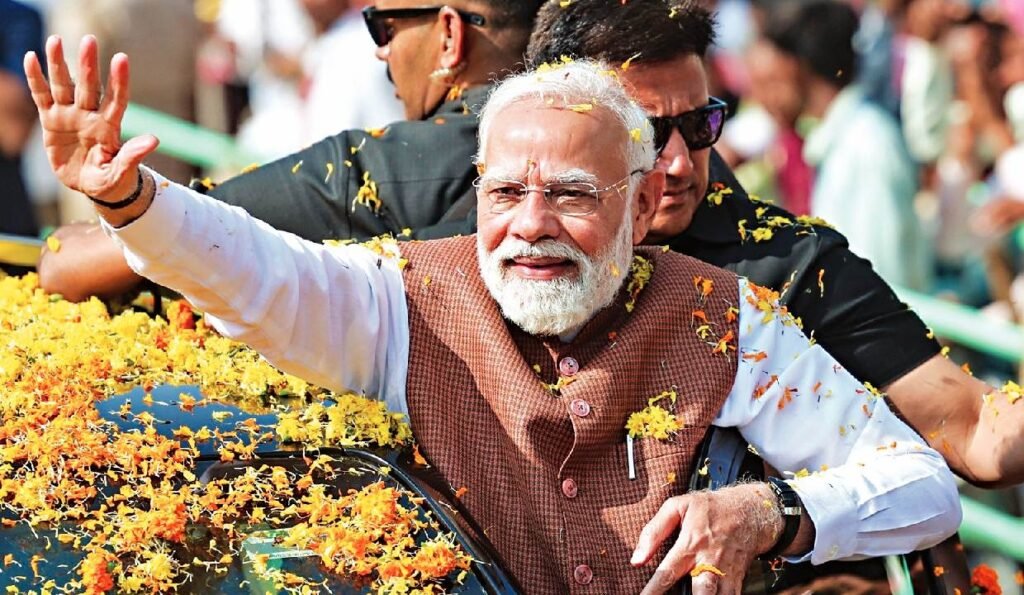 PM Modi Holds Mega Roadshow in Puducherry as Three-Way Contest Intensifies