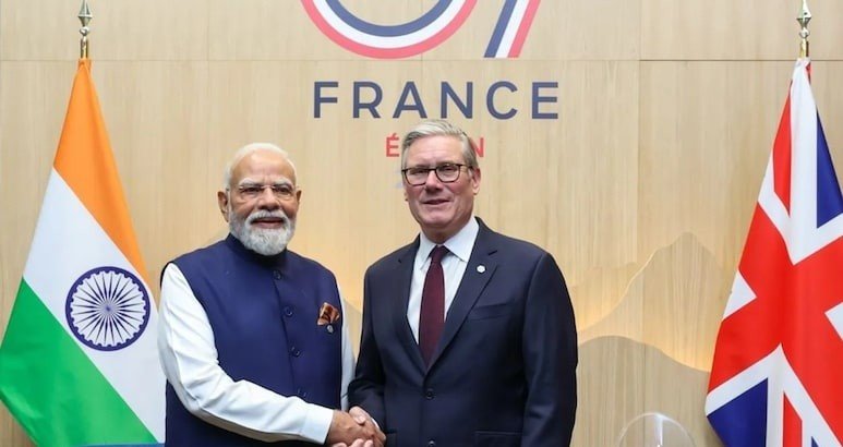 Modi and Starmer Fast-Track Trade Pact and Tech Security Initiative in Évian