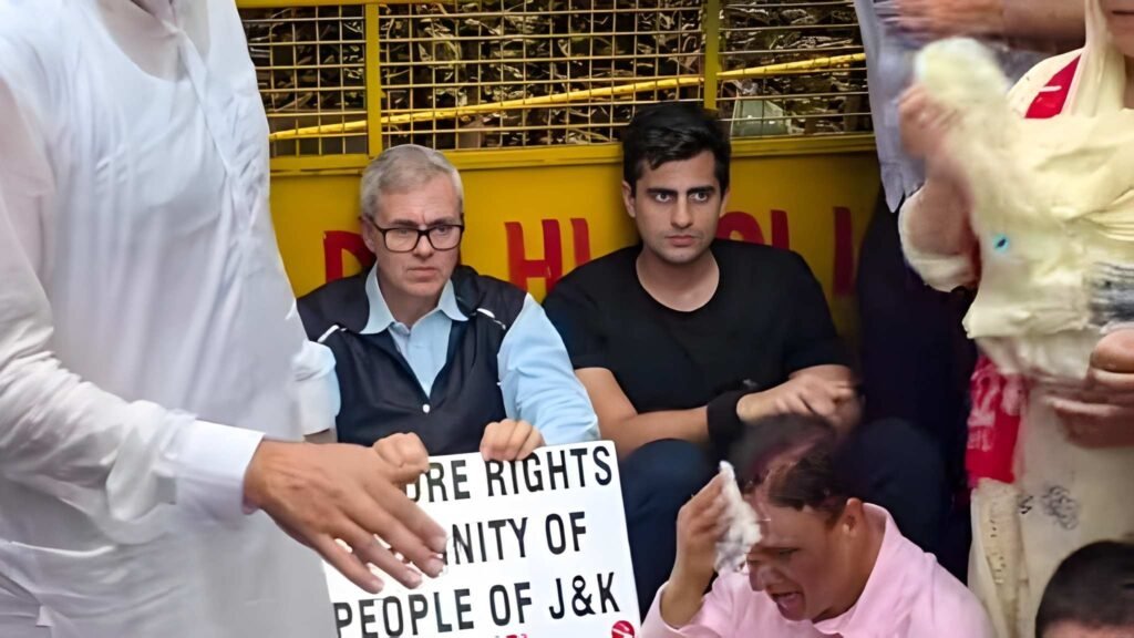 Omar Abdullah Takes to Delhi Streets Demanding J&K Statehood