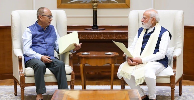 Manipur Chief Minister Y Khemchand Singh Holds High-Level Talks with PM Modi